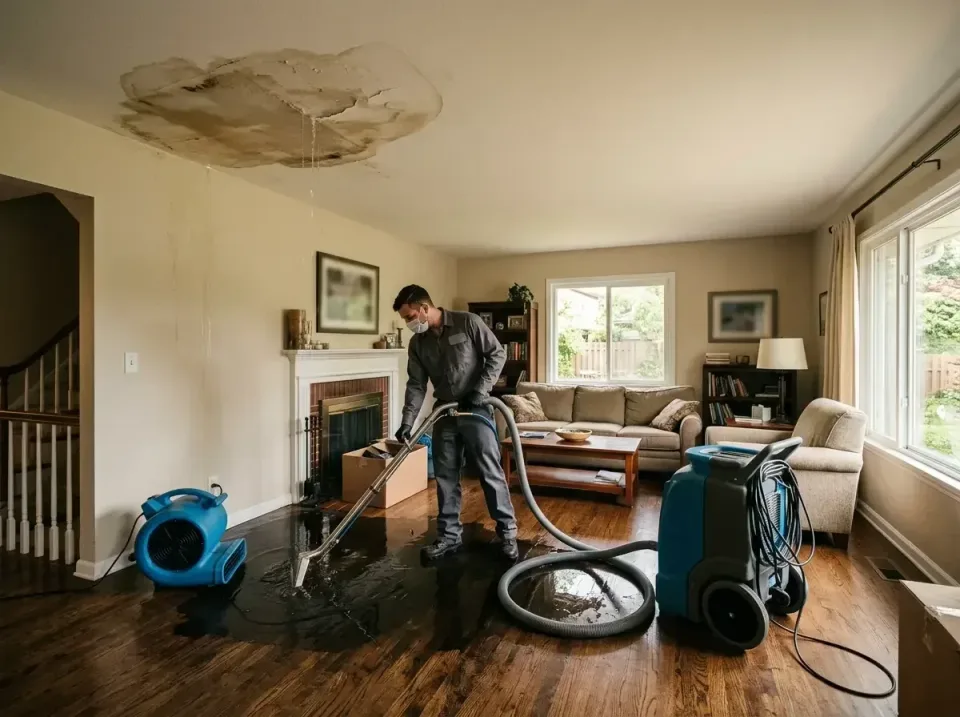 attic-pipe-burst-ceiling-drip-008 — frequently asked questions, Water Damage Restoration & Carpet Care in Pittsburg, KS